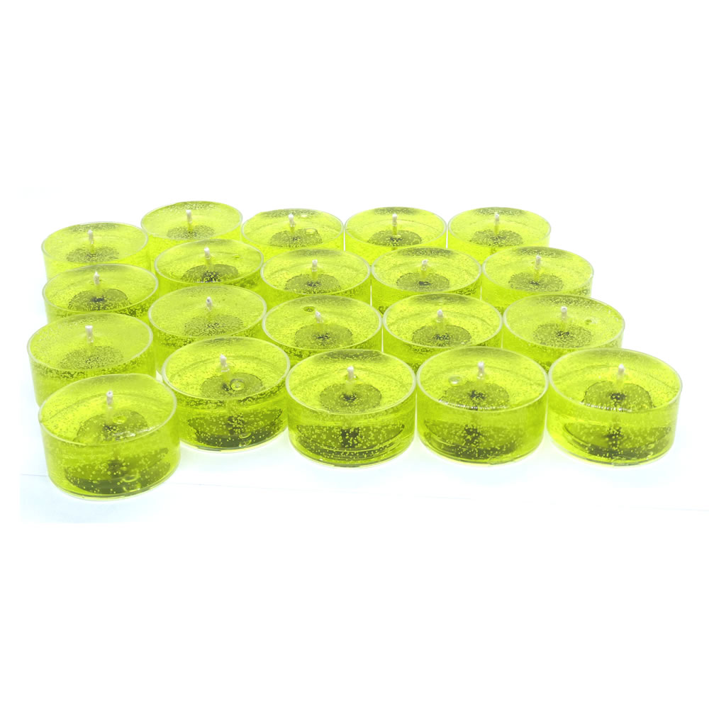 Lemongrass and Sage Scented Gel Candle Tea Lights - 24 pk. - Click Image to Close